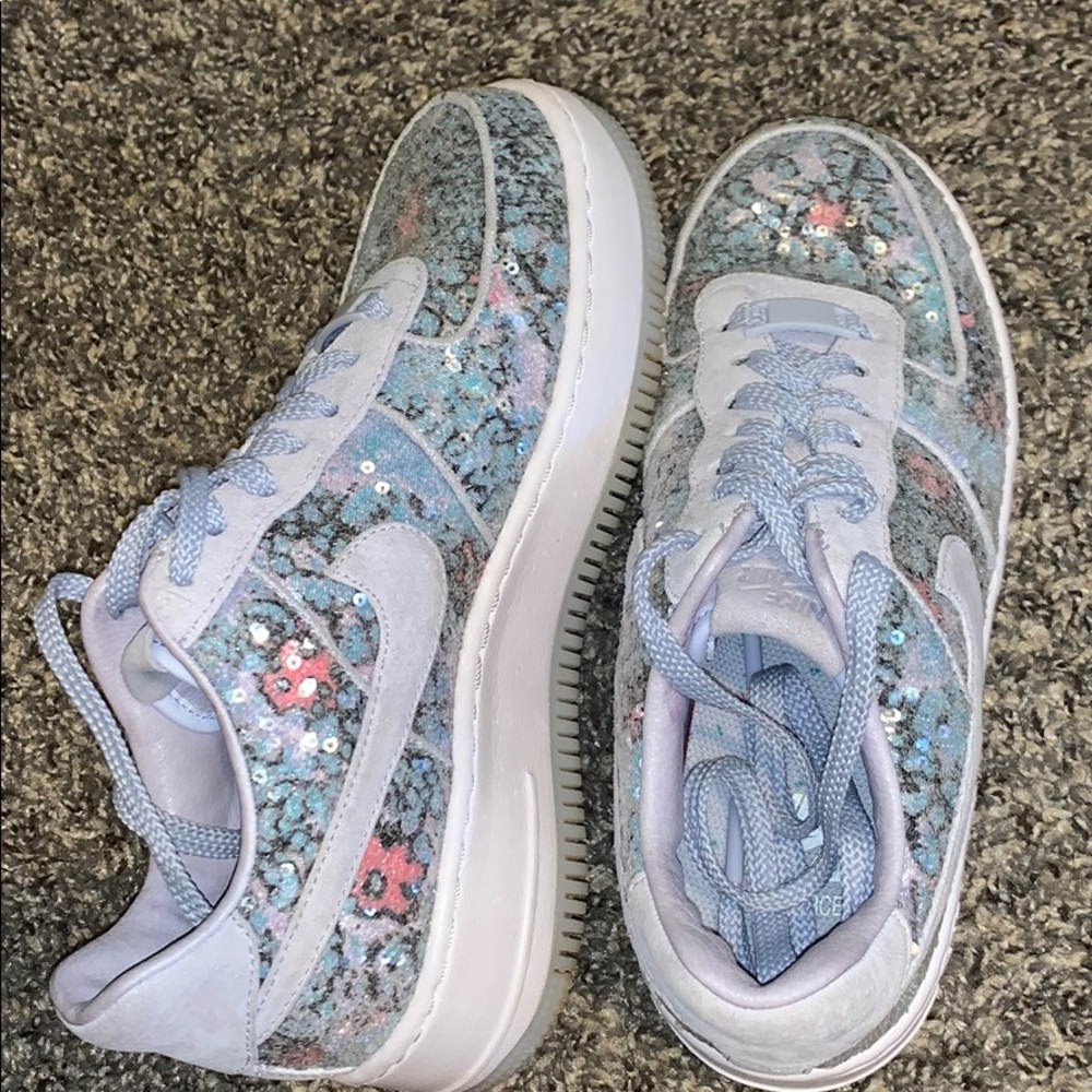 Women’s sparkly air force 1